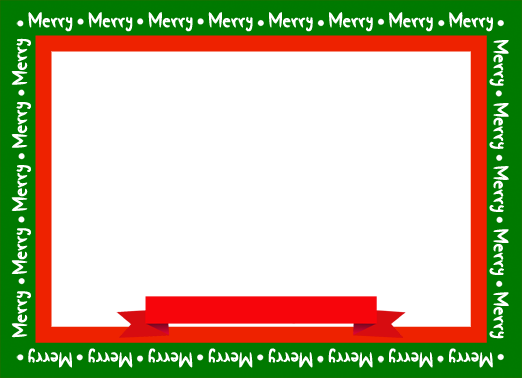 Merry-horiz 5x7 horizontal flats Card Cover