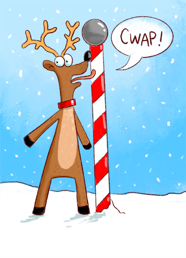 Mewwy Chwisthmath - Funny Christmas Card to personalize and send.