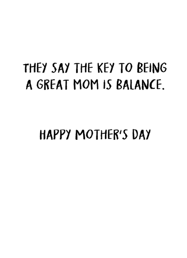 Mom Balance  Card Inside