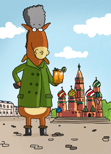 Moscow Mules Birthday Card Cover