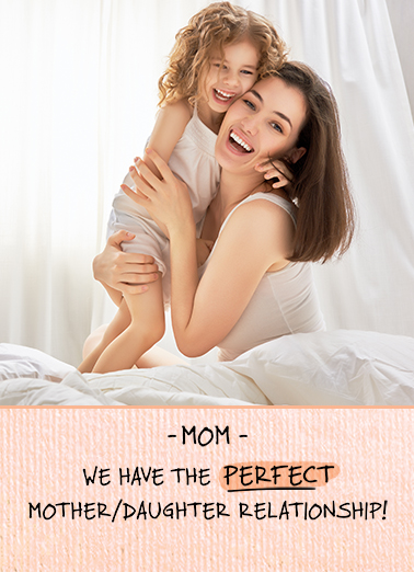 Mother Daughter Relationship  Card Cover