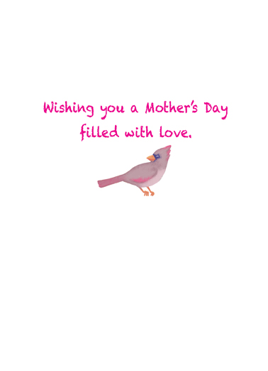 Mother's Day Birds  Card Inside