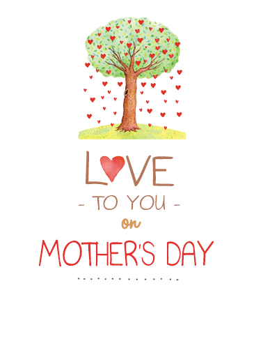 Mother's Day Tree  Card Cover