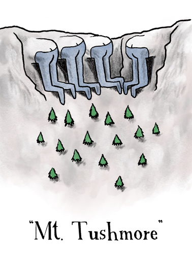 Mt Tushmore  Ecard Cover