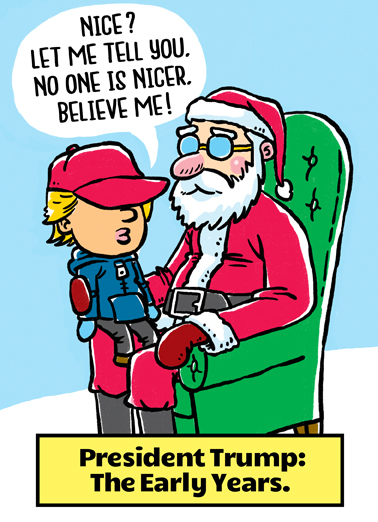 No One Nicer - Funny Christmas Card to personalize and send.
