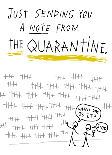 Note from Quarantine  Ecard Cover