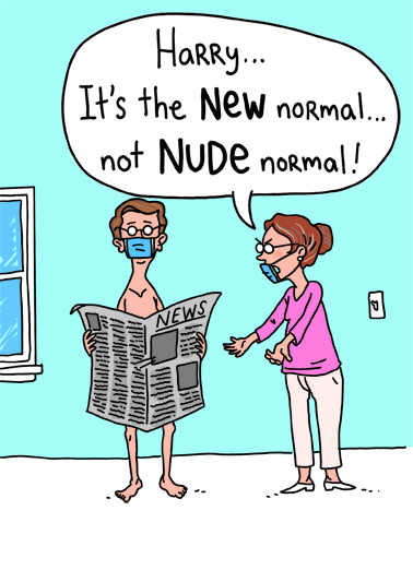 Nude Normal Birthday Card Cover