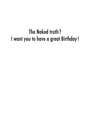 Nude Normal Birthday Card Inside