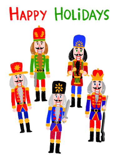Nutcracker Cf - Funny Christmas Card to personalize and send.