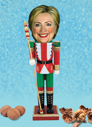 Nutcracker - Funny Christmas Card to personalize and send.