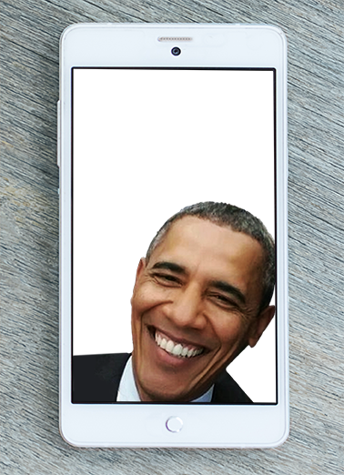 Obama Selfie  Card Cover