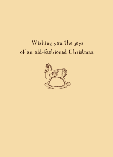 Old Fashioned Christmas  Card Inside