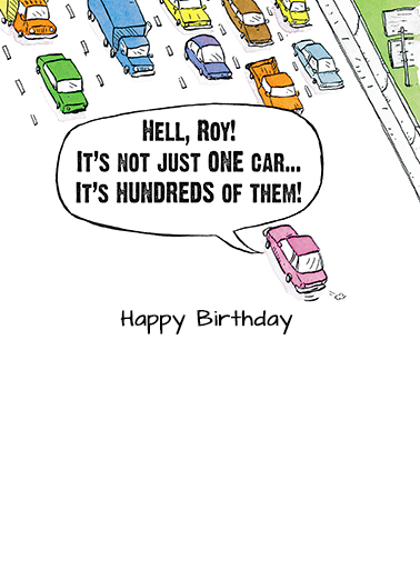 On the Road Again  Ecard Inside