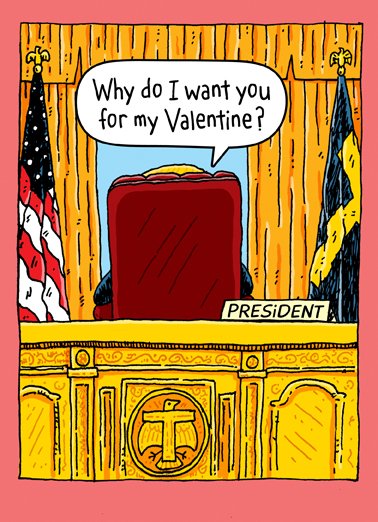 Oval Office Val  Ecard Cover