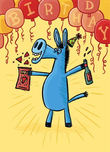 Party Ass Off  Ecard Cover