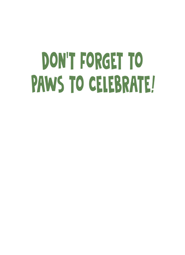 Paws to Celebrate  Ecard Inside