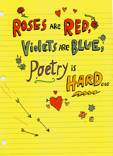 Poetry Is Hard  Ecard Cover