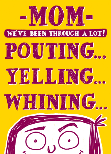 Pouting, Yelling, Whining  Ecard Cover