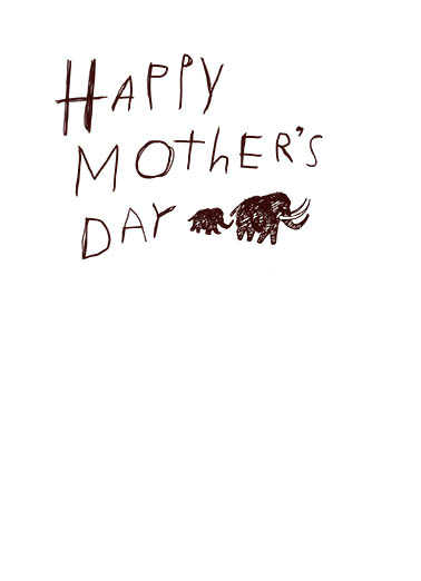 Prehistoric Moms  Card Inside