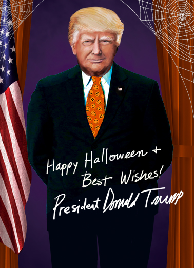 President Trump Halloween  Ecard Cover