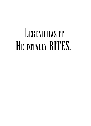 President Trump Vampire  Ecard Inside