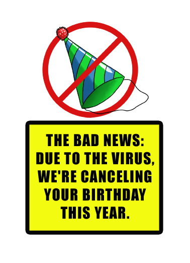 Quarantine Bday  Card Cover