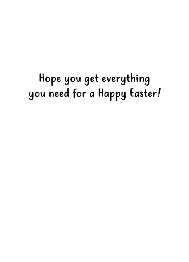 Quarantine Easter  Card Inside