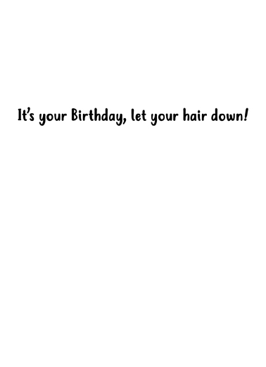 Rapunzel Quarantine Birthday Card Inside