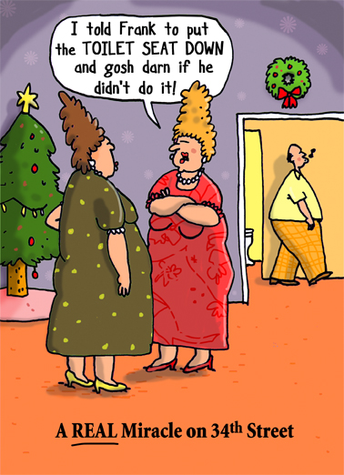 Real Miracle - Funny Christmas Card to personalize and send.