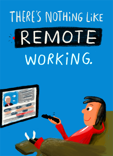 Remote Working  Ecard Cover