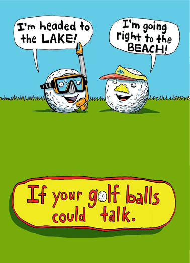 Retirement Golf Balls  Ecard Cover