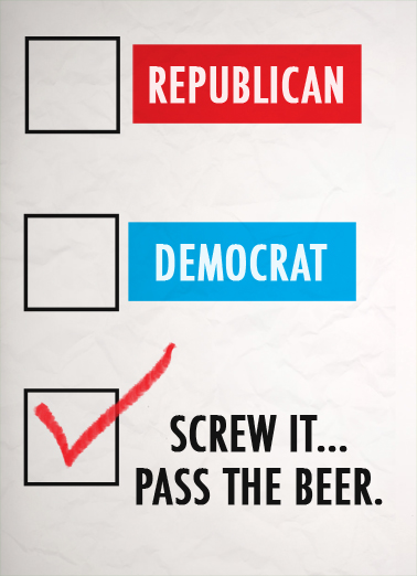 Right Party  Card Cover