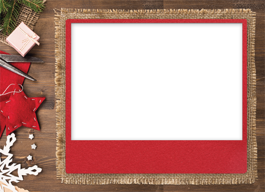 Rustic Christmas Flat 5x7 horizontal flats Card Cover