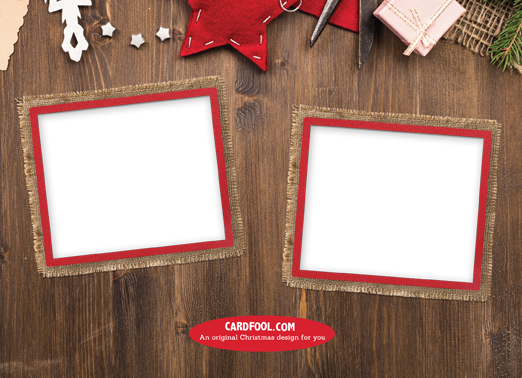 Rustic Christmas Flat 5x7 horizontal flats Card Inside