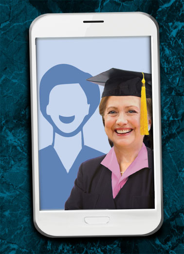 Selfie Hillary Grad  Ecard Cover