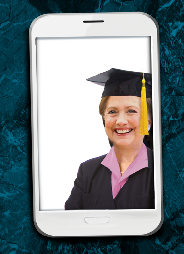 Selfie Hillary Grad  Ecard Cover
