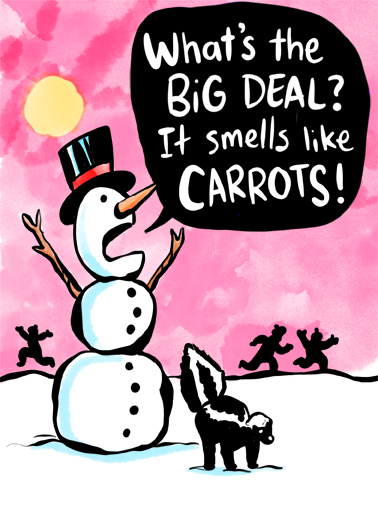 Smells Like - Funny Christmas Card to personalize and send.