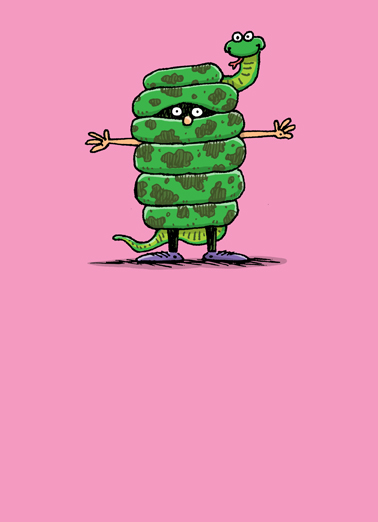 Snake Hug Val  Card Cover