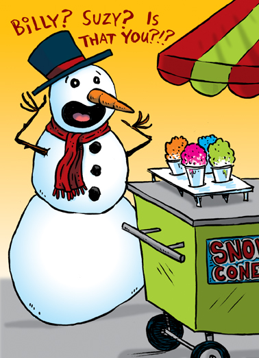 Snow Cone Holiday  Ecard Cover