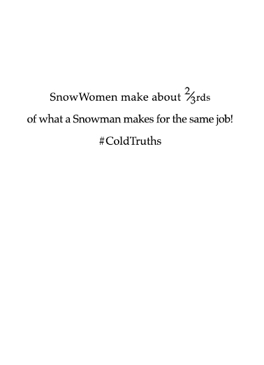 Snowman Snowwoman  Ecard Inside