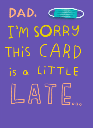 Sorry Late  Ecard Cover