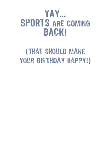 Sports is Back  Ecard Inside