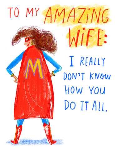 Superhero Wife  Ecard Cover