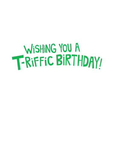 T Rex Cake  Ecard Inside