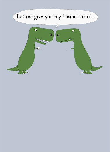 TRex Business Card  Card Cover