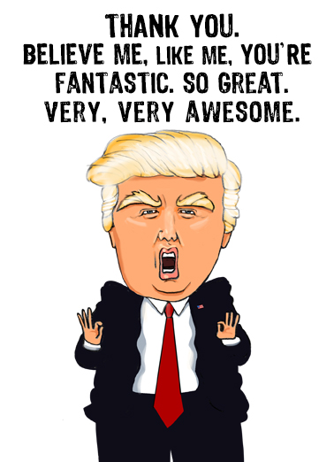 Thank You President  Card Cover