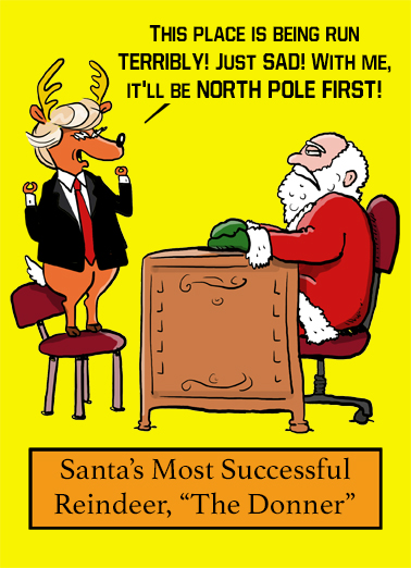 The Donner - Funny Christmas Card to personalize and send.