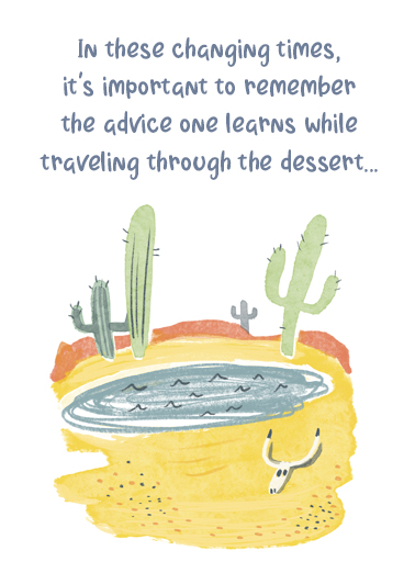 Through the Desert  Ecard Cover