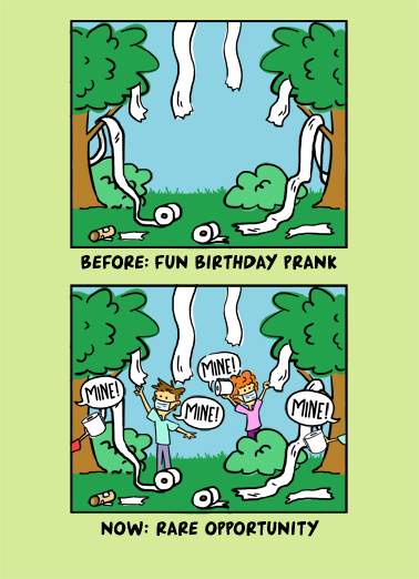 Toilet Paper Trees  Card Cover