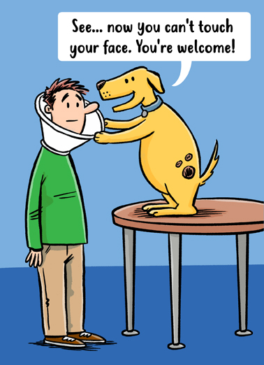 Touch Face Cone Dad  Ecard Cover